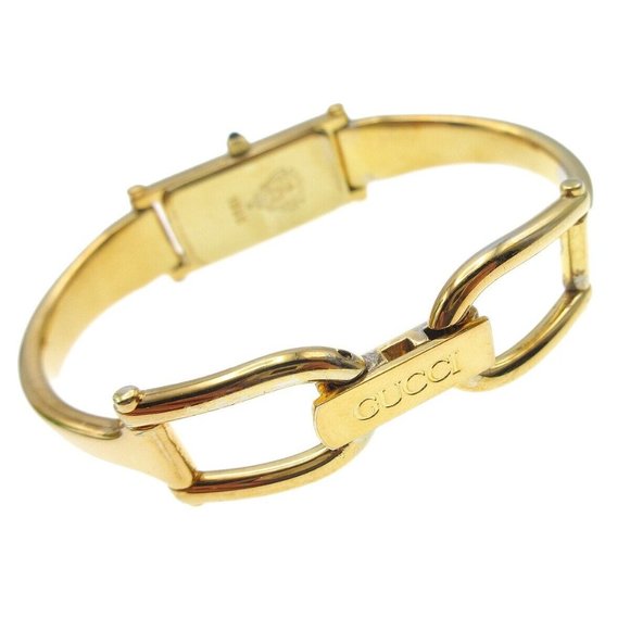 Gucci 1500 Ladies Quartz Wristwatch Watch Gold-plated - Picture 4 of 7